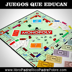 Juegos que educan financieramente: Monopoly, bienes raíces.